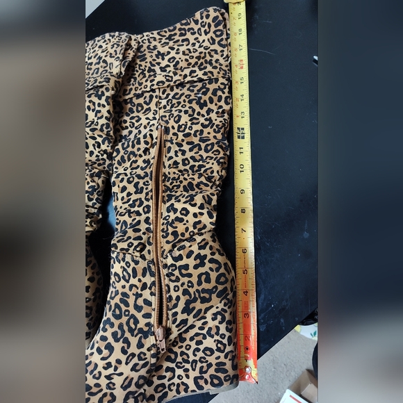 Ami Clubwear animal print tall wedge platform boots - Picture 6 of 7